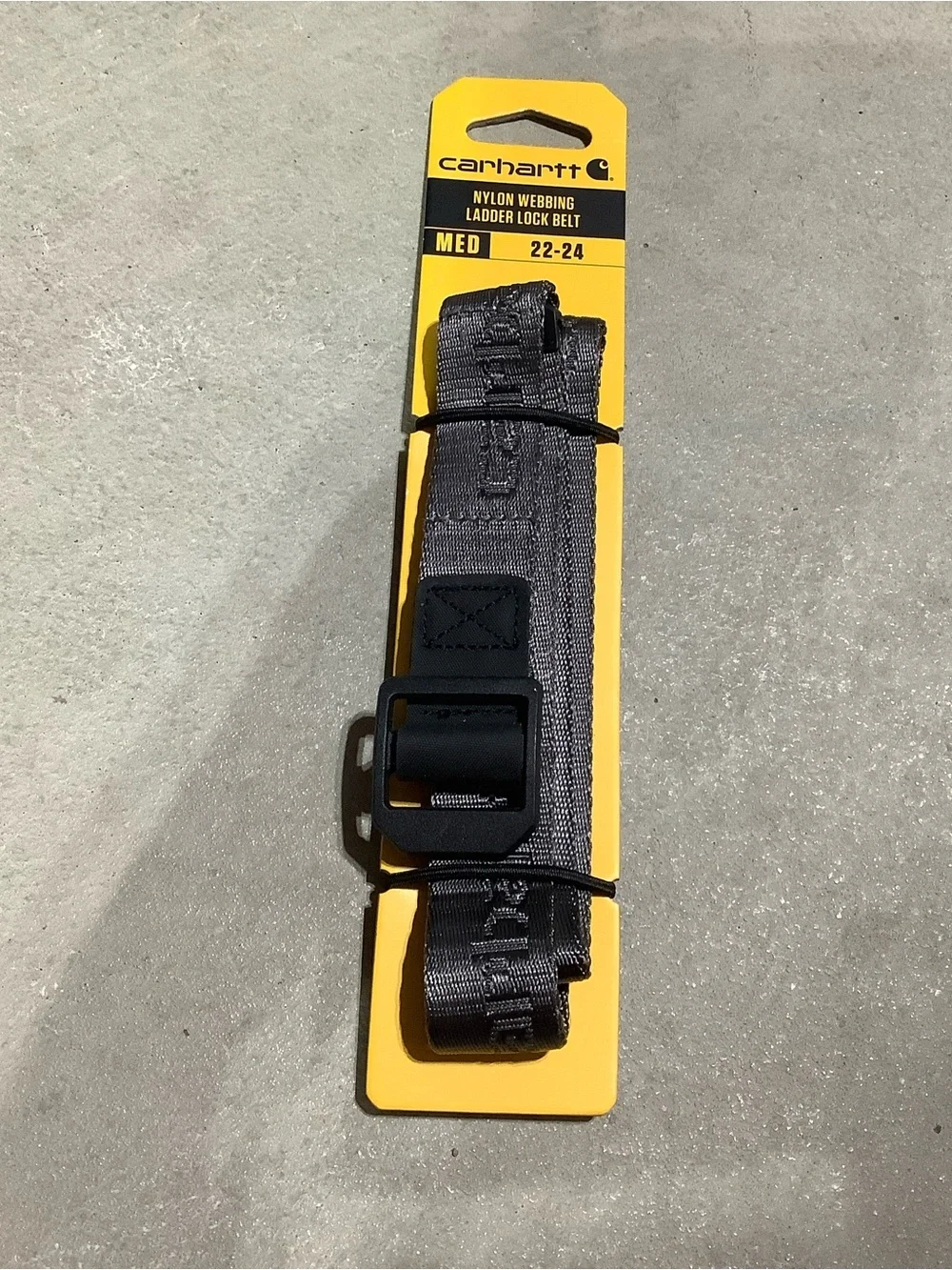 Carhartt grey nylon ladder lock belt